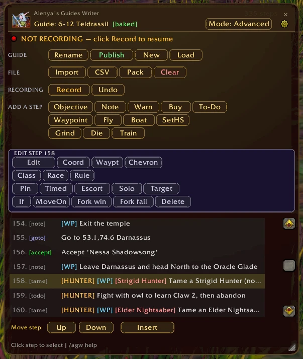 The Writer addon mid-edit